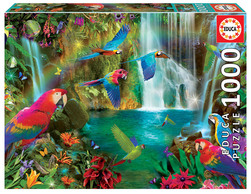 Puzzle cu 1000 de piese – Papagali tropicali edituradiana.ro