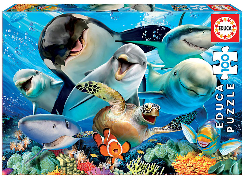 Puzzle cu 100 de piese – Selfie sub apă edituradiana.ro