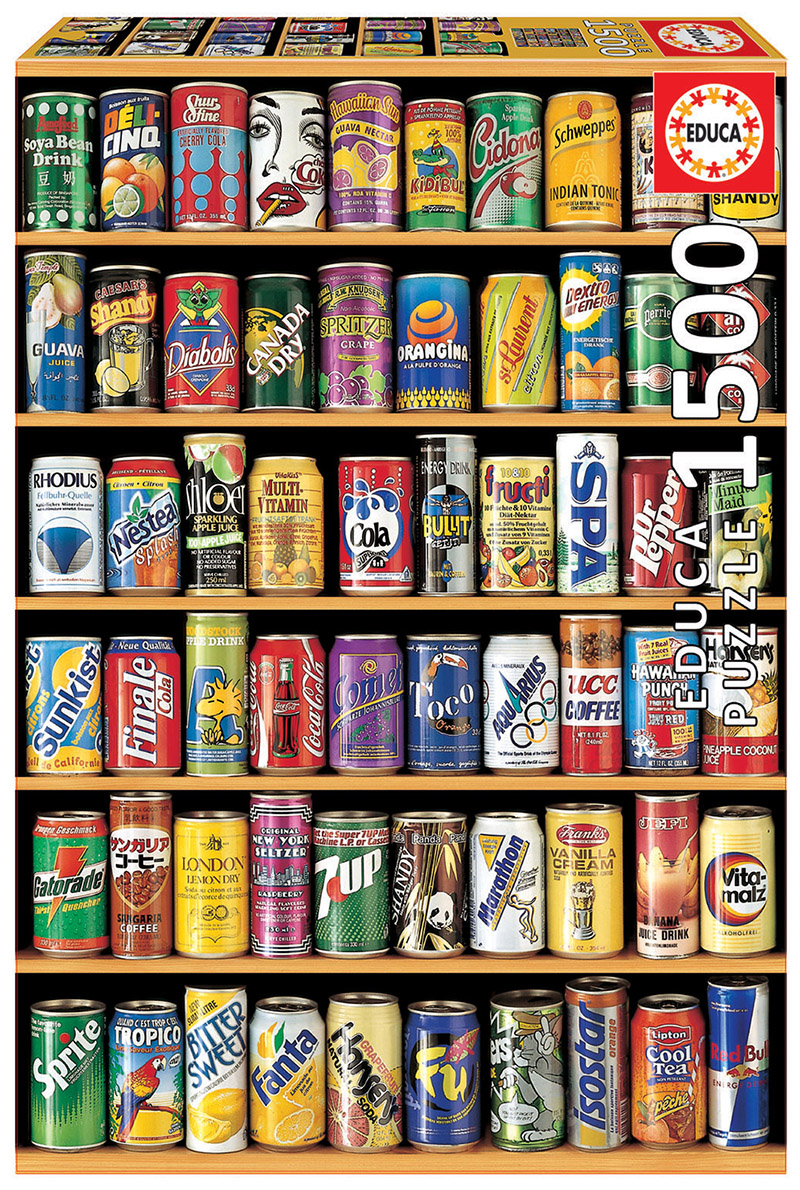 Puzzle cu 1500 de piese – Doze de băuturi răcoritoare imagine 2022