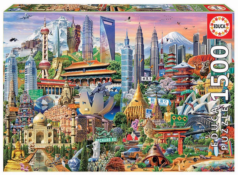 Puzzle cu 1500 de piese – Simboluri din Asia edituradiana.ro poza 2022