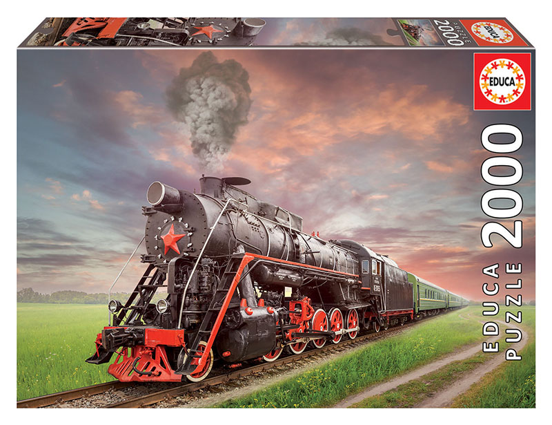 Puzzle cu 2000 de piese - Locomotivă cu abur