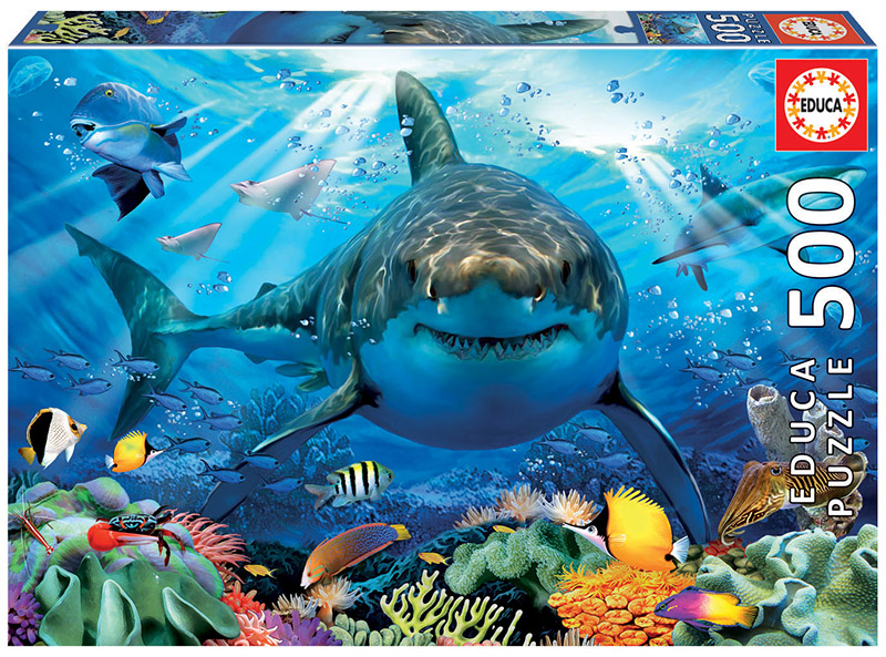 Puzzle cu 500 de piese – Marele rechin alb edituradiana.ro