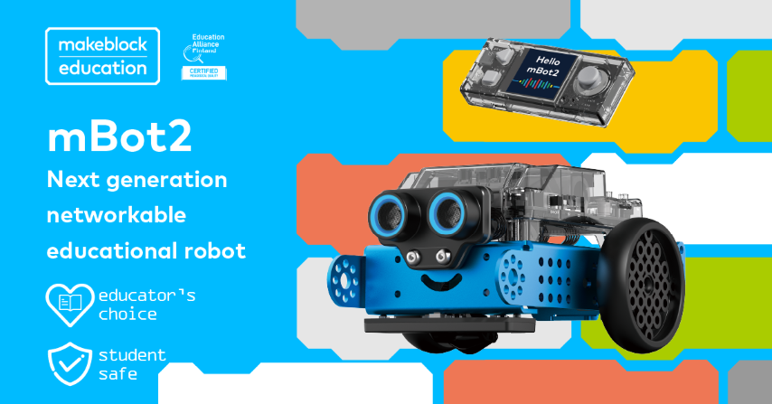 Robot educațional conectabil în rețea pentru informatică și educație STEAM – mBot2 edituradiana.ro imagine 2022