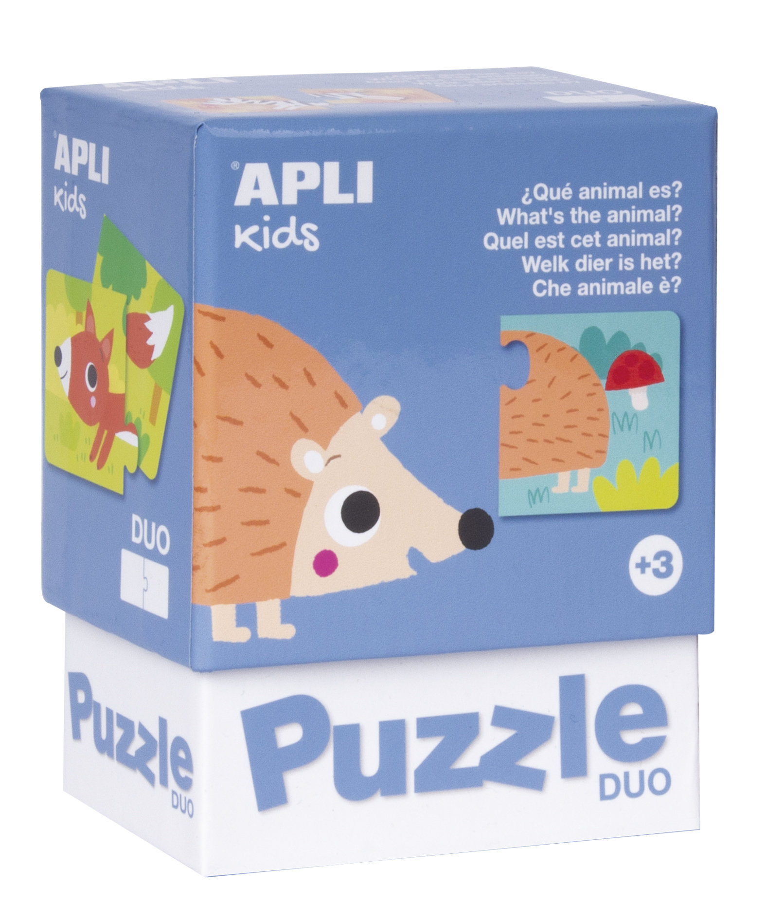 Set 12 puzzle-uri din câte 2 piese – Ghicește animalul