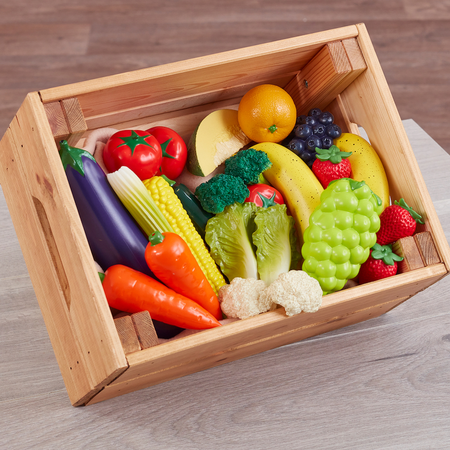Set 24 fructe și legume din plastic imagine 2022