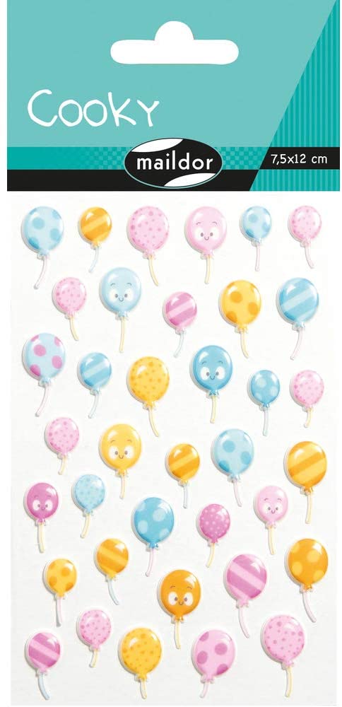 Set 37 de stickere 3d - baloane
