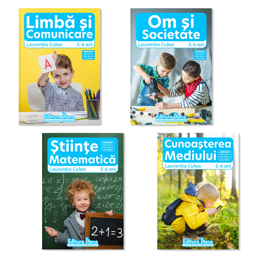 Set 4 caiete, grupa mare 5-6 ani, ediția 2025-2026