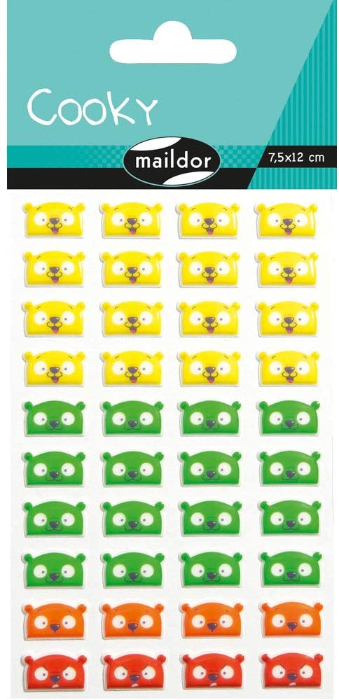 Set 40 de stickere 3d - emoticoane ursuleți