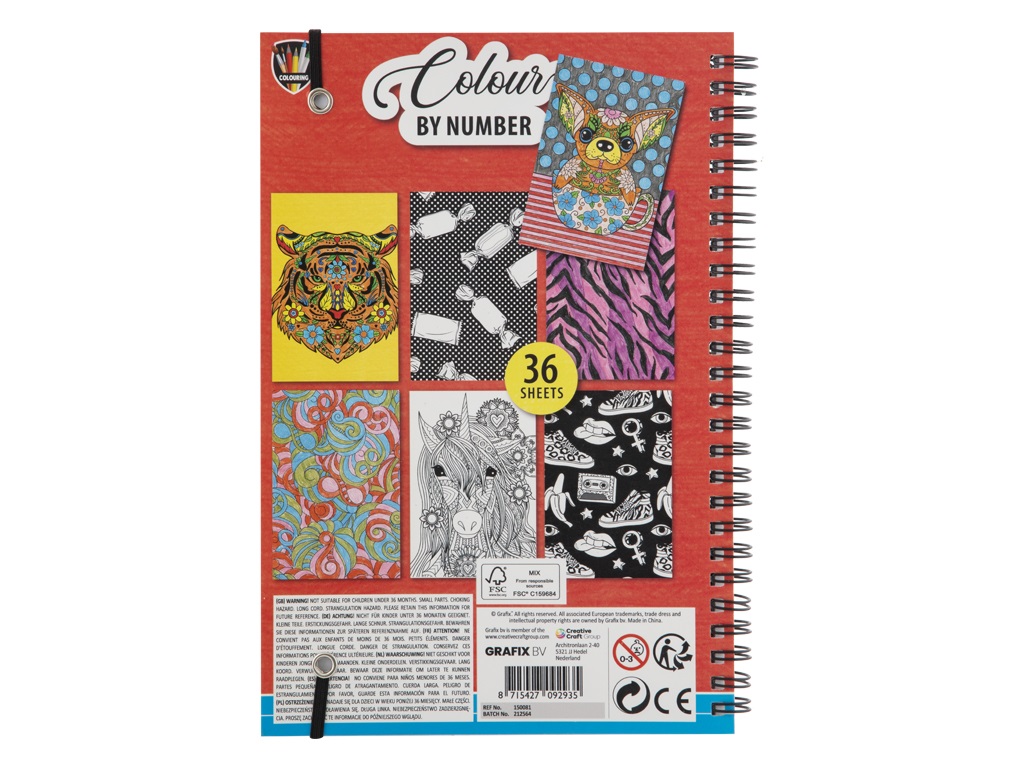 Set carte de colorat pe numere | Editura Diana