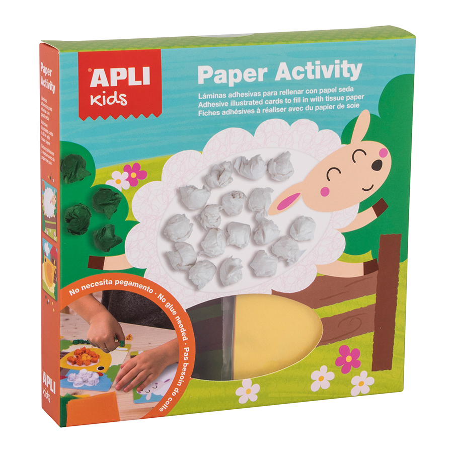 Set creativ cu biluțe mici din hârtie - animale de la fermă