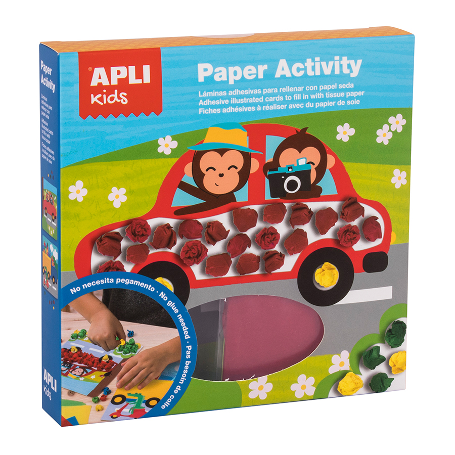 Set creativ cu biluțe mici din hârtie - mijloace de transport