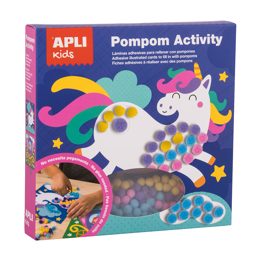 Set creativ cu pompoane - prințesă