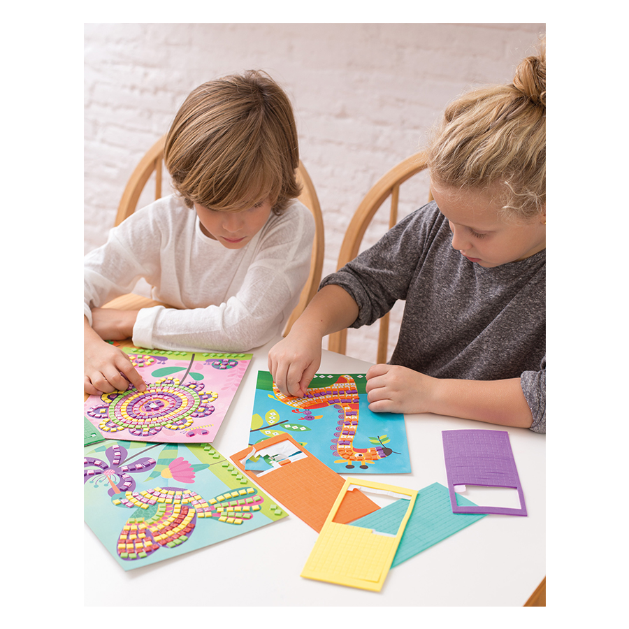 Set creativ - mozaic cu spumă – flori