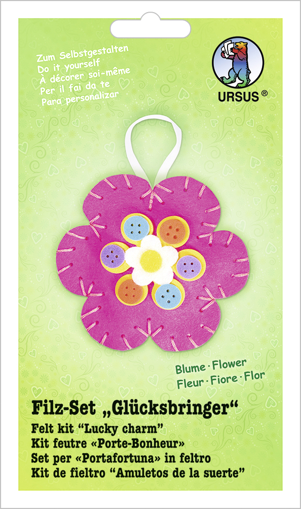 Set creativ prin cosere – Floare din fetru, 12 cm edituradiana.ro