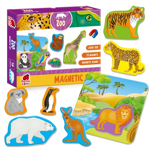 Set de 19 magneti si o tabla – La Zoo