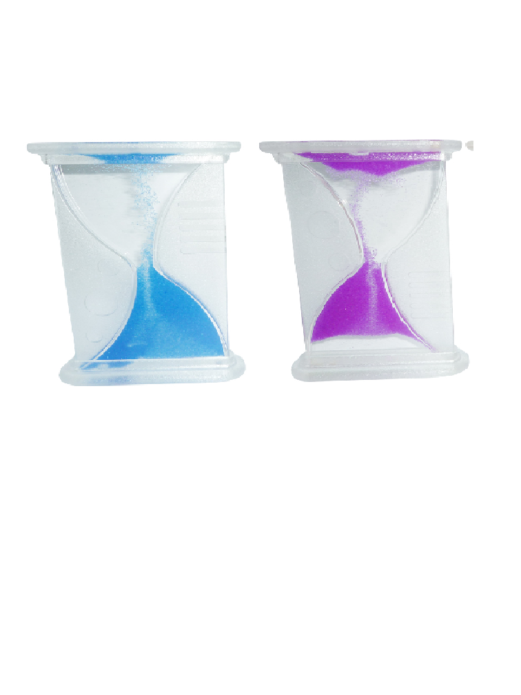 Set de 2 clepsidre senzoriale cu nisip colorat magic
