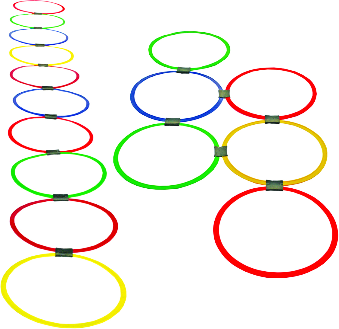 Set de 20 de cercuri (39 cm) și 25 de piese conectoare (39 poza 2022