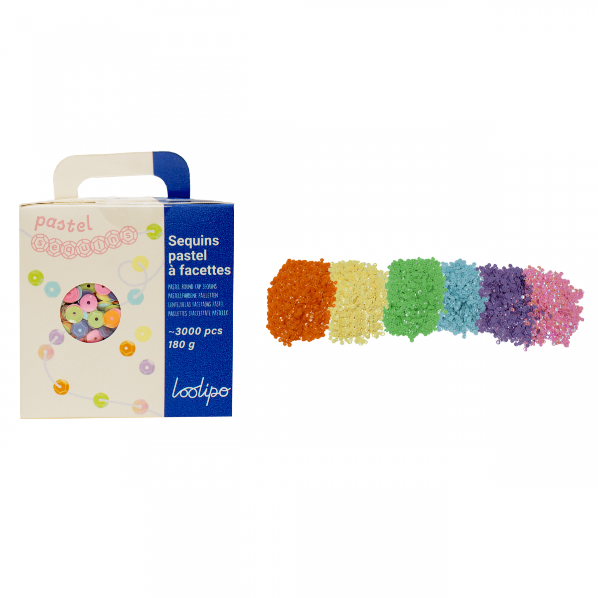 Set de 3000 de paiete in culori pastel