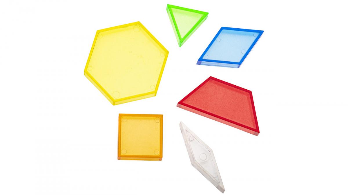 Set de 360 de forme geometrice colorate translucide
