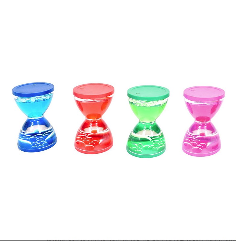 Set de 4 mini-clepsidre colorate cu bule