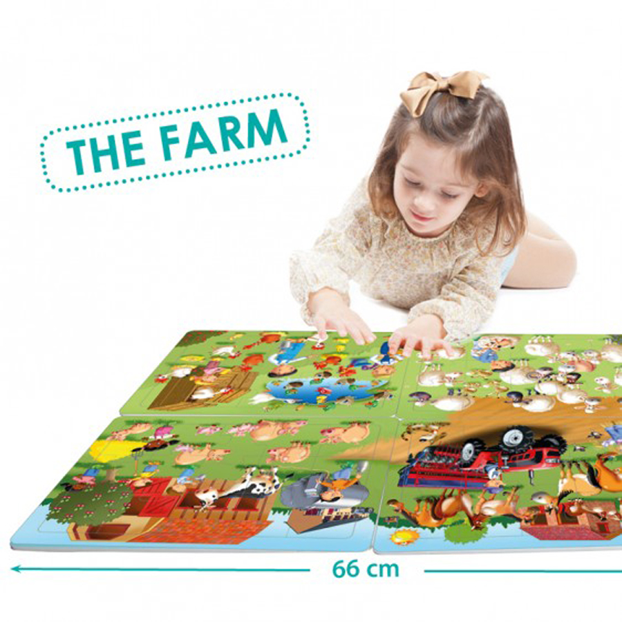 Set de 4 puzzle-uri - Ferma