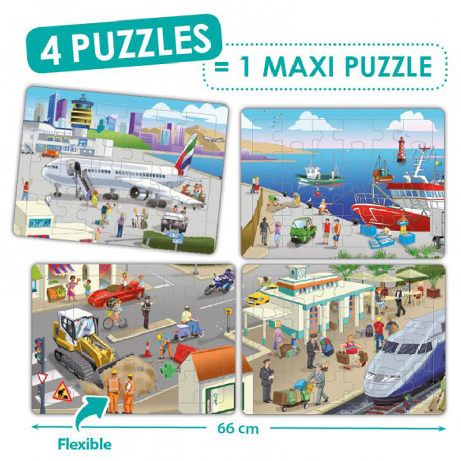 Set de 4 puzzle-uri – Orașul edituradiana.ro poza 2022