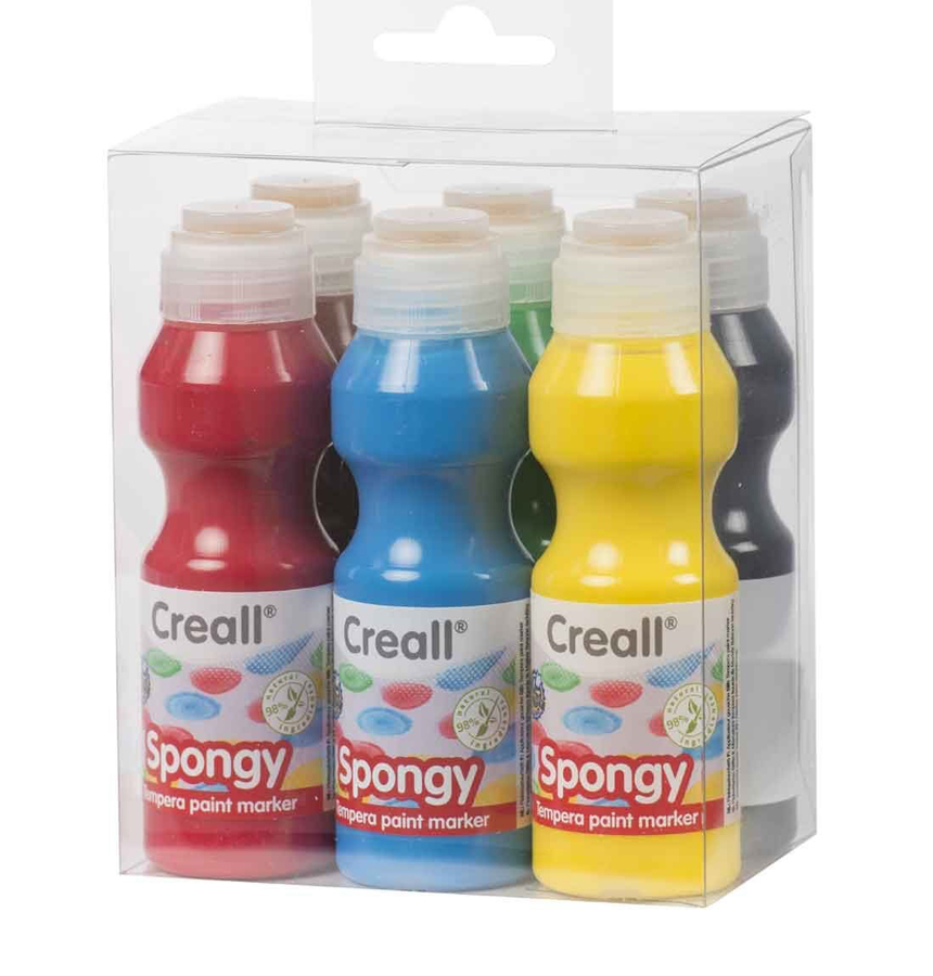 Set de 6 aplicatoare cu vopsele