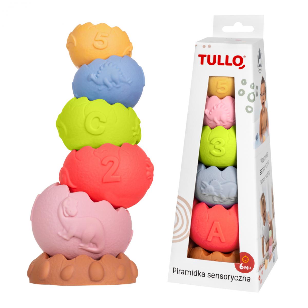Set de 6 jucării senzoriale stivuibile