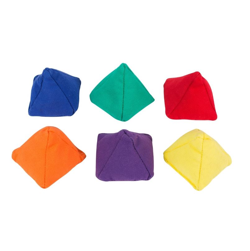 Set de 6 pernuțe textile piramidale, 7.6 cm edituradiana.ro imagine 2022