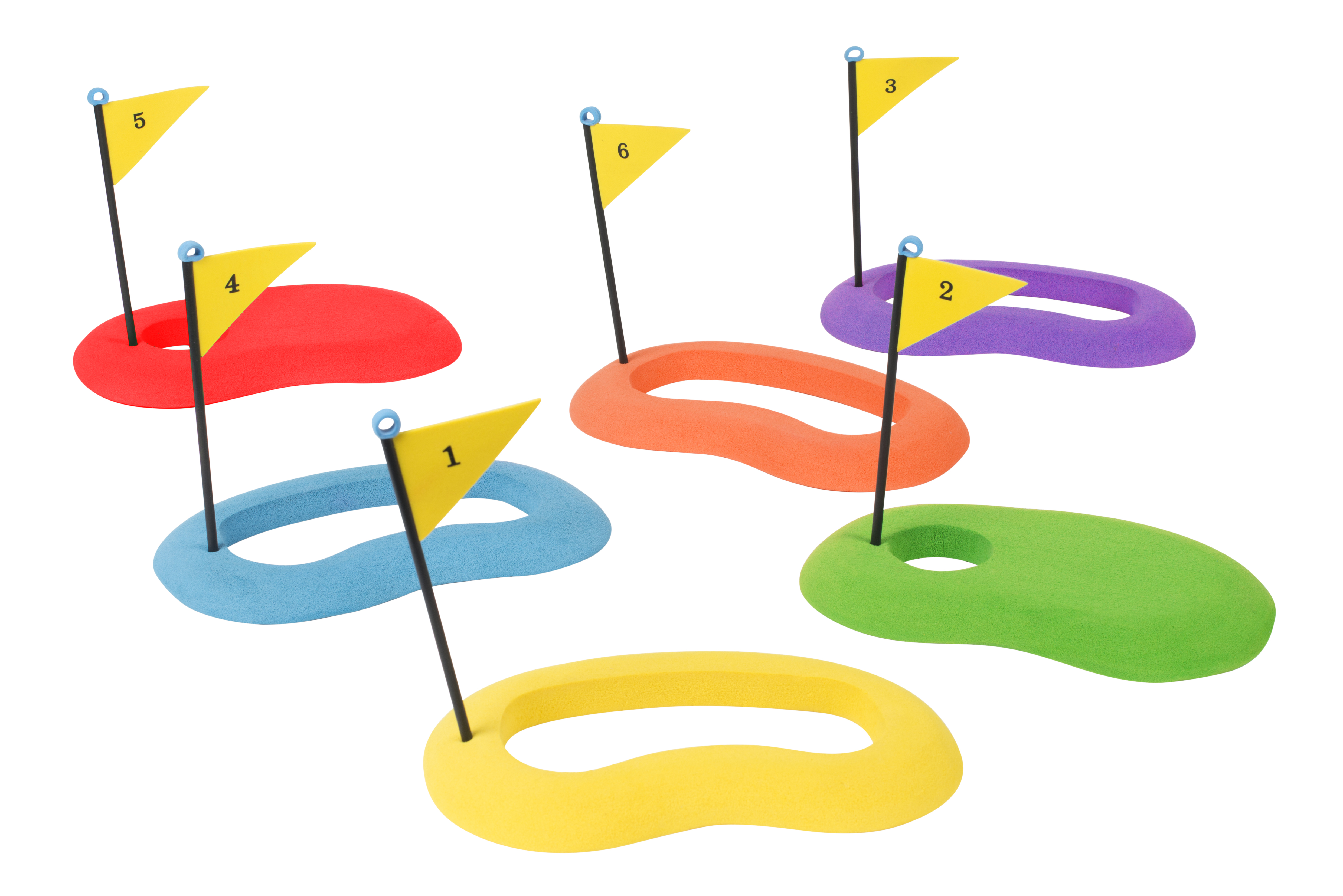 Set de 6 ținte și steaguri pentru jocul de golf edituradiana.ro