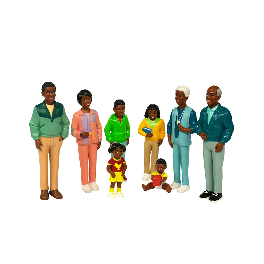 Set de 8 figurine - familie africană