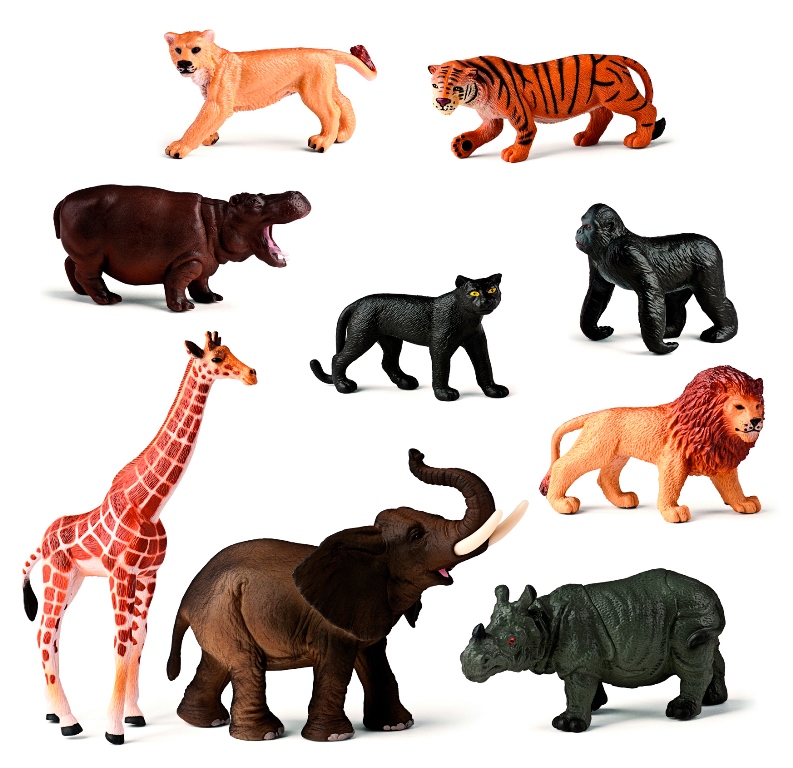 Set de 9 figurine – Animale din junglă edituradiana.ro imagine 2022