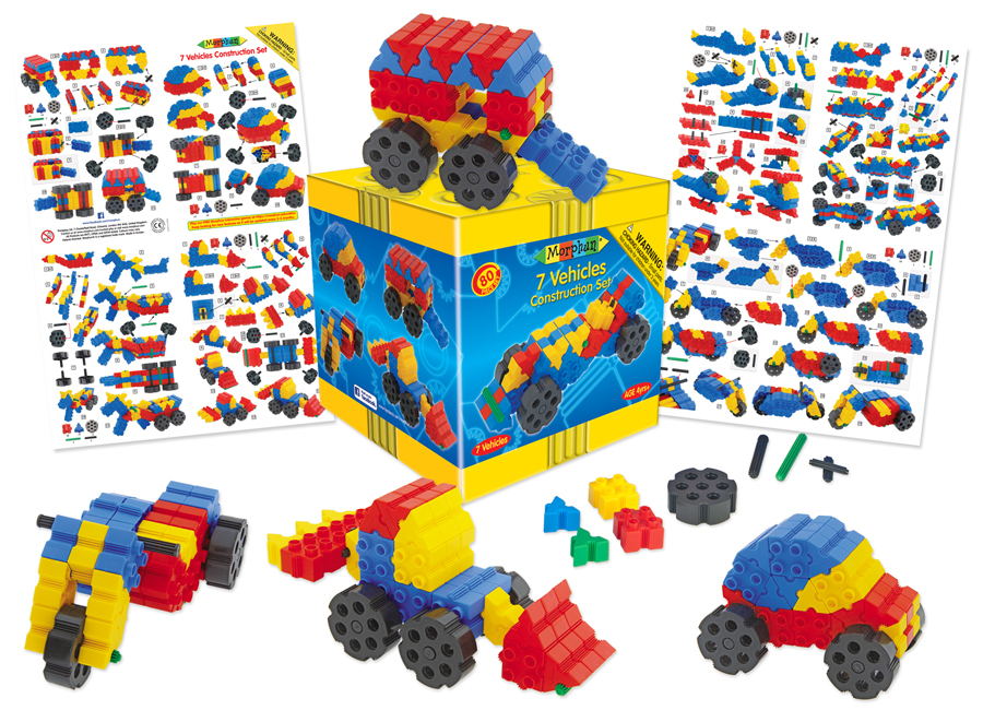 Set de construcție - 7 vehicule