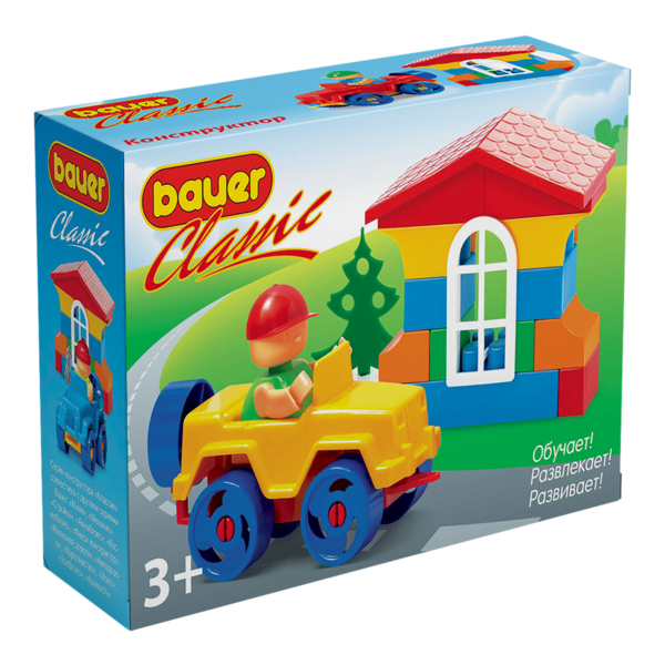 Set de construit cu 25 de piese colorate