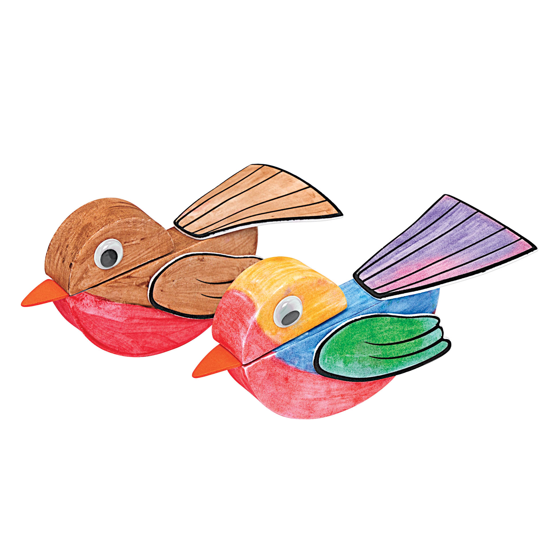 Set de creație stem - pasăre-balansoar, 17 x 7.5 cm