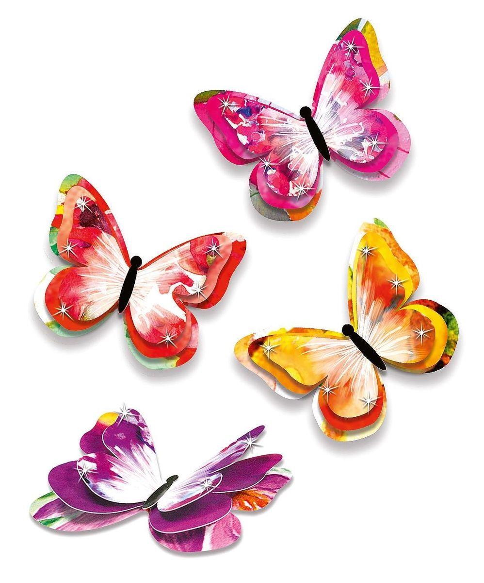 Set de creație – 24 de fluturi 3D autoadezivi în culori aprinse edituradiana.ro
