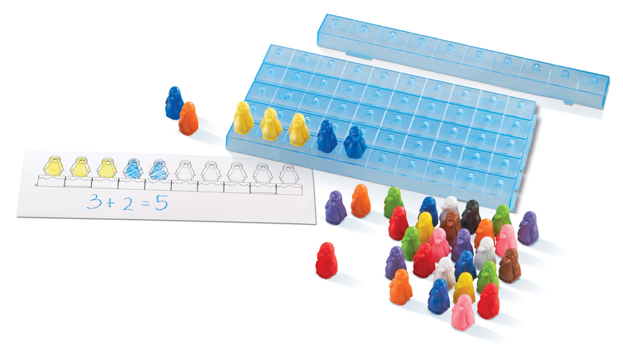 Set de matematică - Pinguini pe gheață