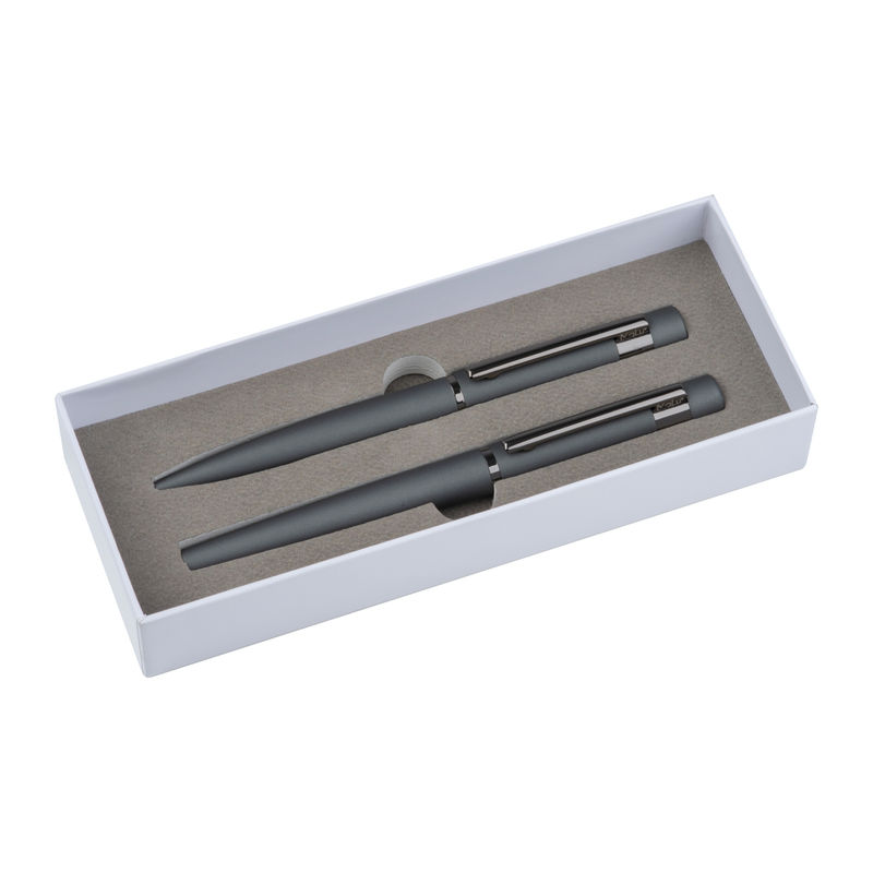 Set de scris cu 2 pixuri gri cu funcție touch