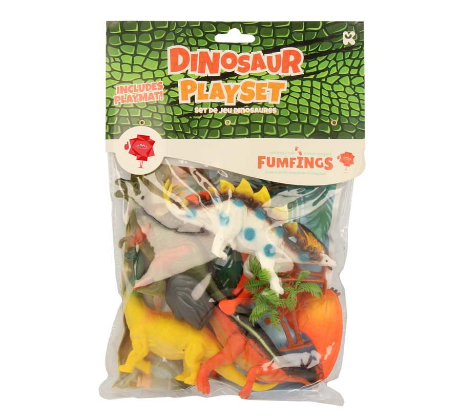 Vezi detalii pentru Pachet cu dinozauri și covoraș de joacă din plastic