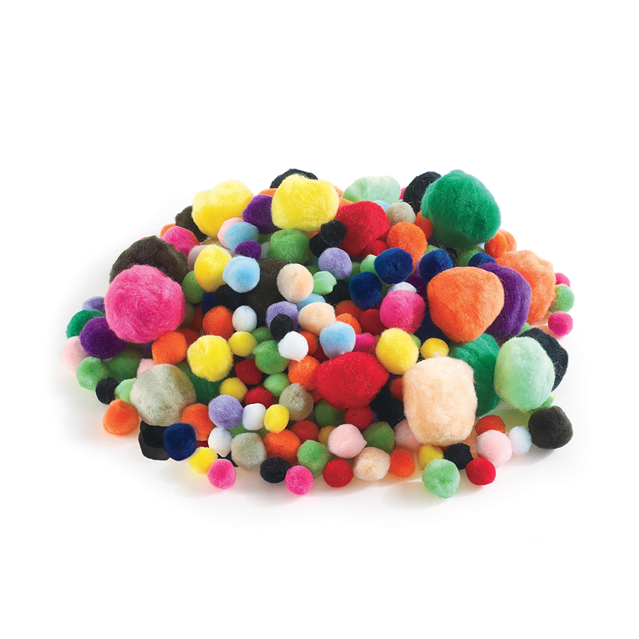 500 Mini Pompons Colorés De 10 Mm - Pour Bricolage, Décorations, Loisirs Créatifs, Guirlandes Et Travaux Manuels