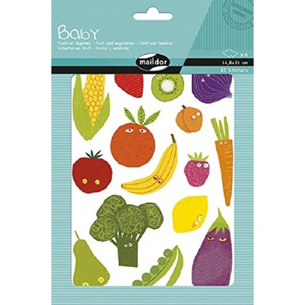 Set 87 de stickere decorative – Fructe și legume edituradiana.ro