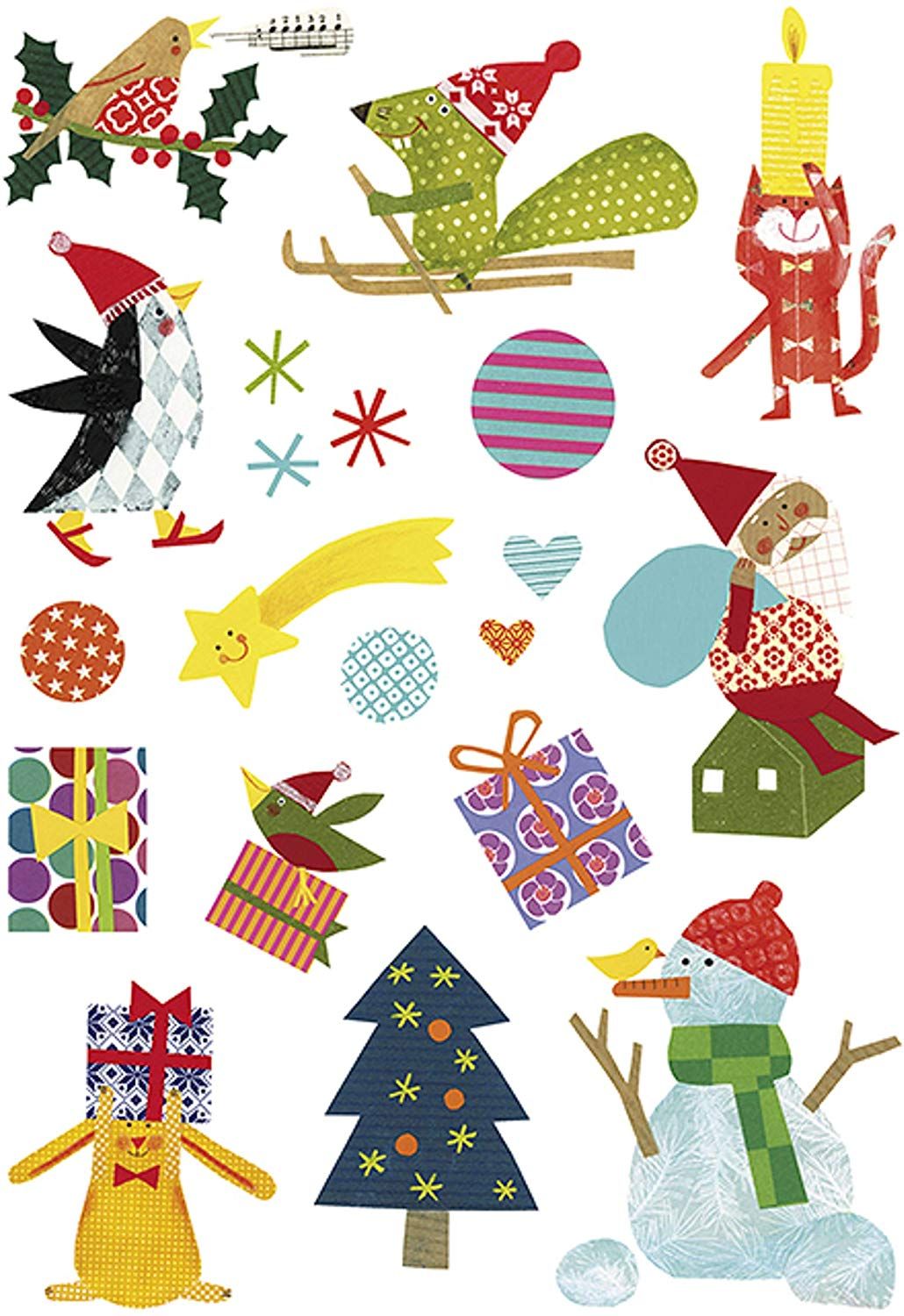 Vezi detalii pentru Set 105 stickere decorative - Crăciun