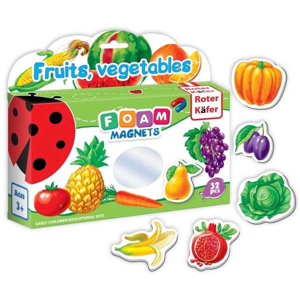 Set de 31 de magneți din spumă – Fructe și legume edituradiana.ro