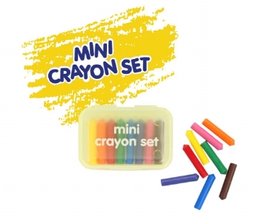 Set de 8 mini-creioane colorate cerate edituradiana.ro