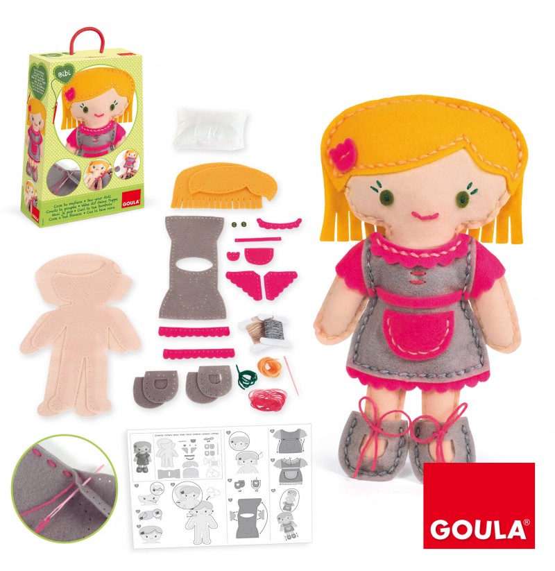 Set de creație prin coasere - Păpușa Bibi
