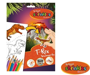 Shrinkles - realizează-ți propriile accesorii cu dinozauri t-rex