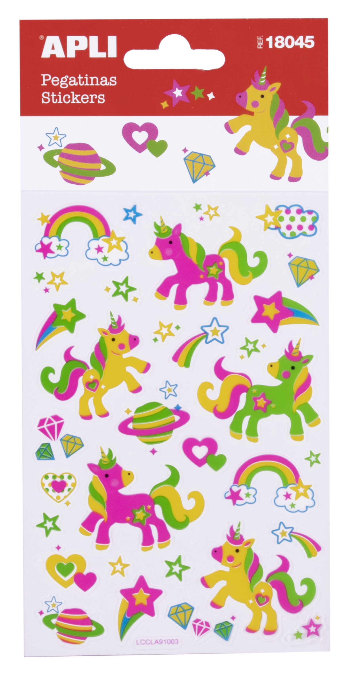 Stickere neon - unicorni