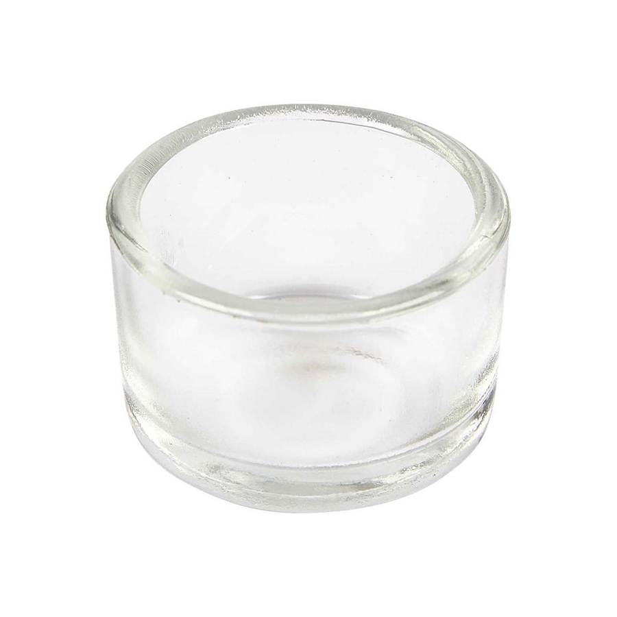 Set de 8 suporturi din sticlă pentru lumânări, 5 xx 3.5 cm