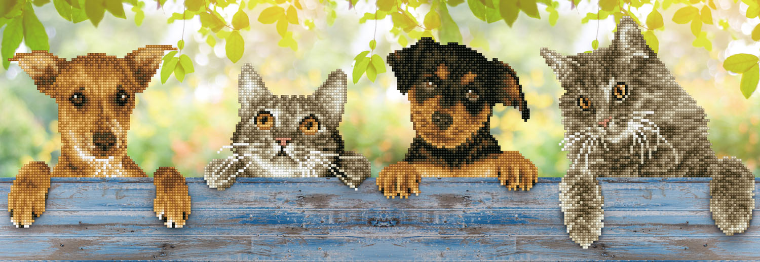 Tablou cu diamante – Câini și pisici, 81 x 28 cm edituradiana.ro poza 2022