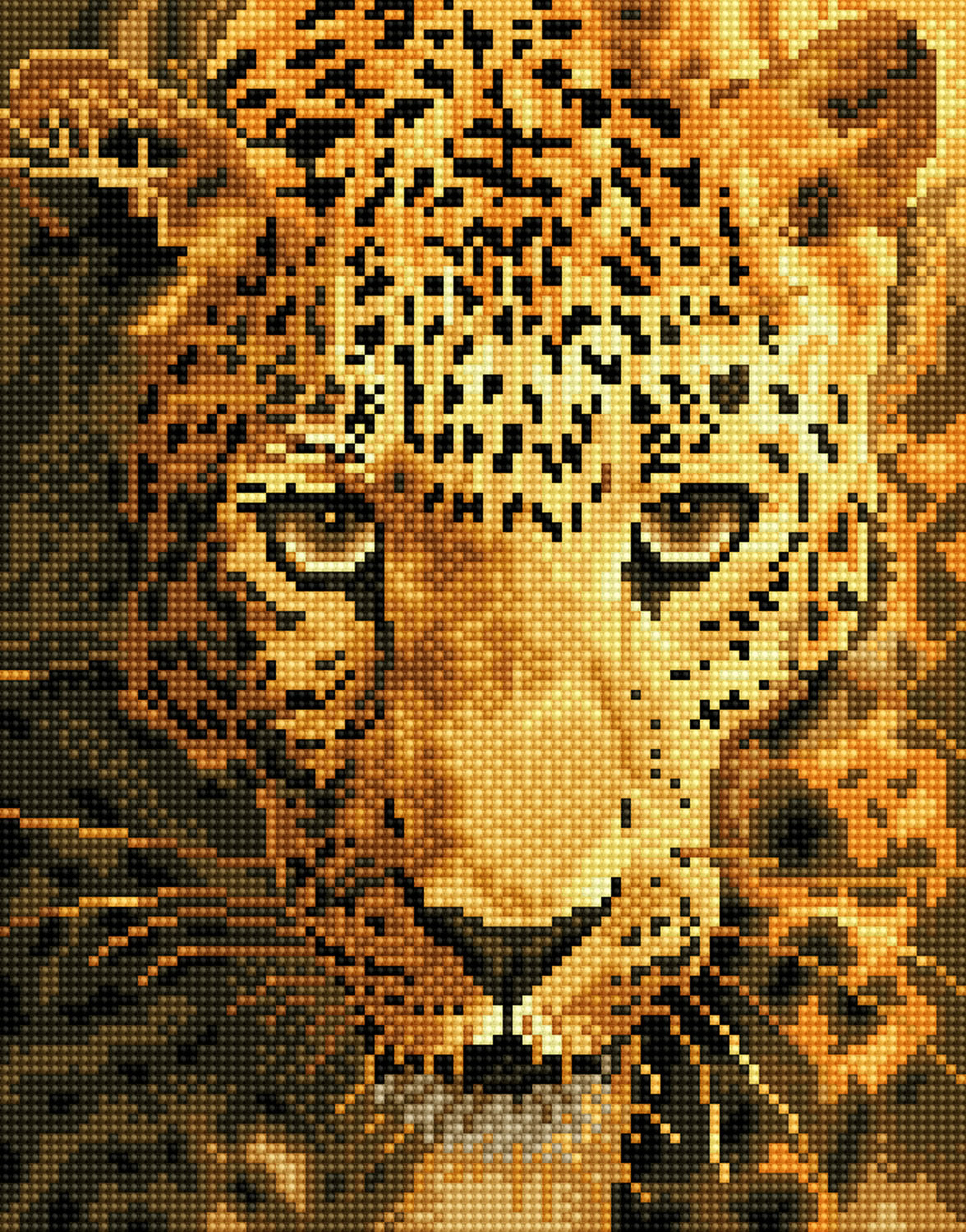 Tablou cu diamante - Jaguar, 36 x 28 cm